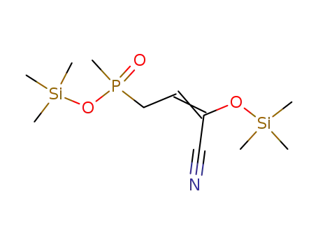 trimethylsilyl methyl(3-trimethylsiloxy-3-cyano-2-propenyl)phosphinate
