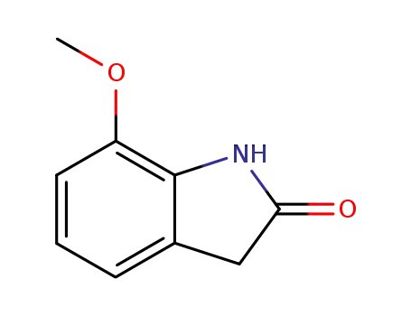 Molecular Structure of 7699-20-9 (7-METHOXYOXINDOLE)