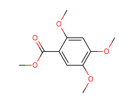 Molecular Structure of 20029-76-9 (Benzoic acid, 2,4,5-trimethoxy-, methyl ester)
