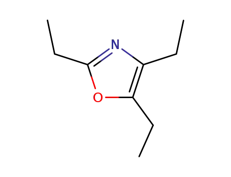 Molecular Structure of 40953-16-0 (2,4,5-triethyloxazole)