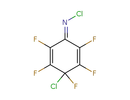 Molecular Structure of 58749-39-6 (2,5-Cyclohexadien-1-imine, N,4-dichloro-2,3,4,5,6-pentafluoro-)