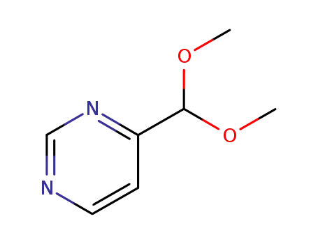 Molecular Structure of 25746-87-6 (4-(DIMETHOXYMETHYL)PYRIMIDINE)