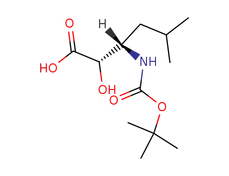 Molecular Structure of 73397-28-1 (N-BOC-(2R,3S)-2-HYDROXY-3-AMINO-5-METHYLHEXANOIC ACID)
