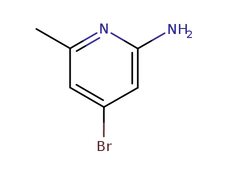 Molecular Structure of 524718-27-2 (4-bromo-6-methylpyridin-2-amine)