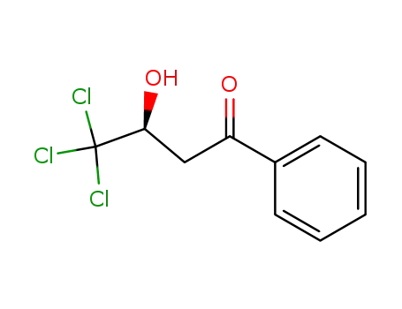 Molecular Structure of 188854-65-1 (1-Butanone, 4,4,4-trichloro-3-hydroxy-1-phenyl-, (3S)-)