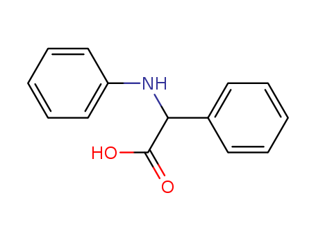 Benzeneacetic acid, a-(phenylamino)-