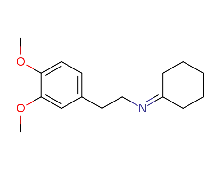 Molecular Structure of 82988-55-4 (N-cyclohexylidene-2-(3,4-dimethoxyphenyl)ethylamine)