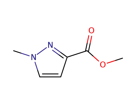 Molecular Structure of 17827-61-1 (methyl 1-methyl-1H-pyrazole-3-carboxylate)