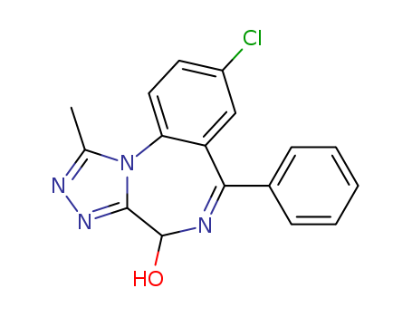 4H-[1,2,4]Triazolo[4,3-a][1,4]benzodiazepin-4-ol,8-chloro-1-methyl-6-phenyl-