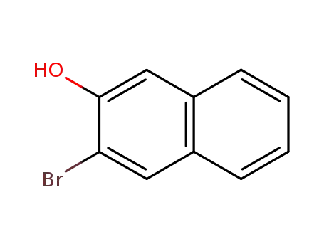Molecular Structure of 30478-88-7 (2-NAPHTHALENOL, 3-BROMO-)