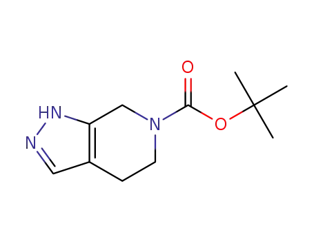 Molecular Structure of 871726-73-7 (tert-butyl 4,5-dihydro-1H-pyrazolo[3,4-c]pyridine-6(7H)-carboxylate)
