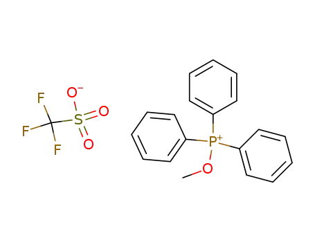 Molecular Structure of 81324-89-2 (methoxytriphenylphosphonium trifluoromethanesulfonate)