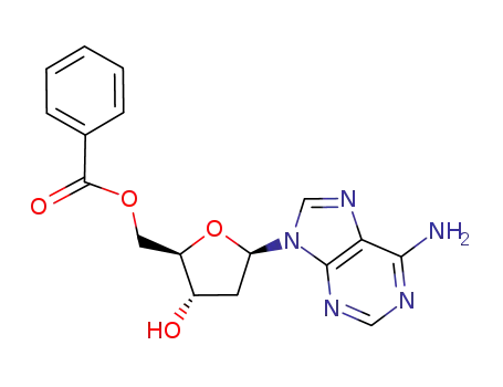 Molecular Structure of 90362-50-8 (Adenosine, 2'-deoxy-, 5'-benzoate)