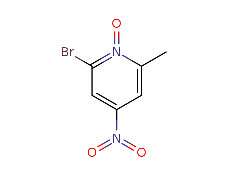 Molecular Structure of 60323-99-1 (2-Bromo-6-methyl-4-nitropyridin-1-oxide)