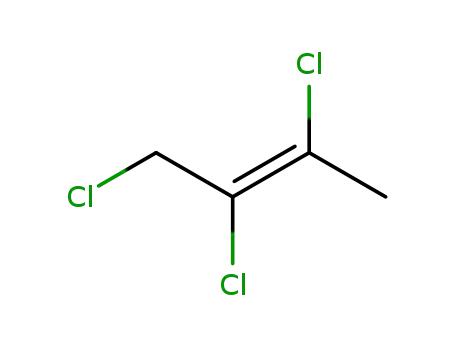 Molecular Structure of 34450-24-3 ((E)-1,2,3-Trichloro-2-butene)