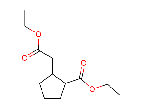 Molecular Structure of 436848-45-2 (ethyl 2-(ethoxycarbonyl)cyclopentaneacetate)