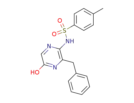 Benzenesulfonamide,
N-[4,5-dihydro-5-oxo-3-(phenylmethyl)pyrazinyl]-4-methyl-