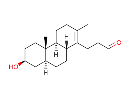 Molecular Structure of 138313-21-0 (3β-hydroxy-13,17-seco-5α-androst-13-en-17-aldehyde)