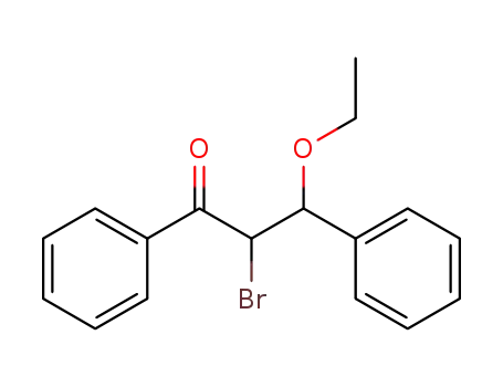 3-ethoxy-2-bromo-1,3-diphenyl-propan-1-one