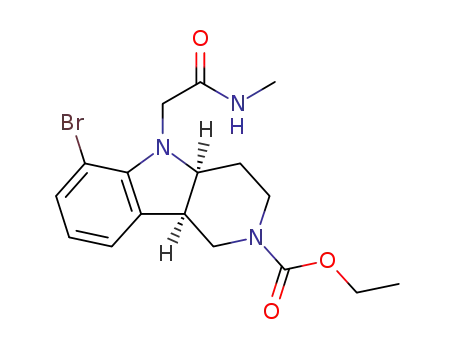(4aS,9bR)-ethyl 6-bromo-5-(2-(methylamino)-2-oxoethyl)-1,3,4,4a,5,9b-hexahydro-2H-pyrido[4,3-b]indole-2-carboxylate