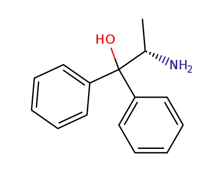 Molecular Structure of 78603-91-5 ((S)-(-)-2-Amino-1,1-diphenyl-1-propanol)