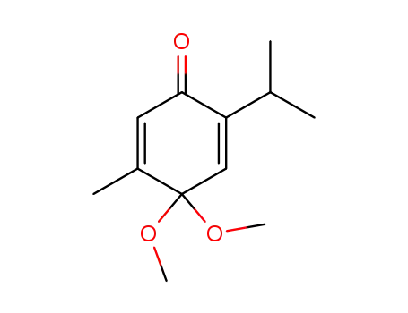 Molecular Structure of 145674-58-4 (2-isopropyl-4,4-dimethoxy-5-methyl-cyclohexa-2,5-dienone)