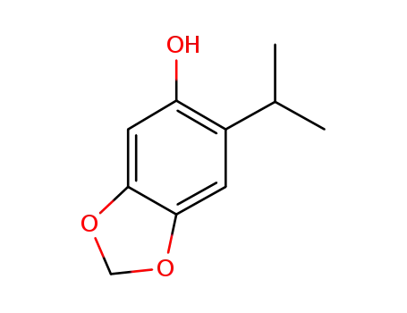 Molecular Structure of 1415385-84-0 (2-isopropyl-4,5-(methylenedioxy)phenol)