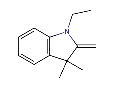 Molecular Structure of 73718-62-4 (1-Ethyl-2-methylene-3,3-dimethylindoline)