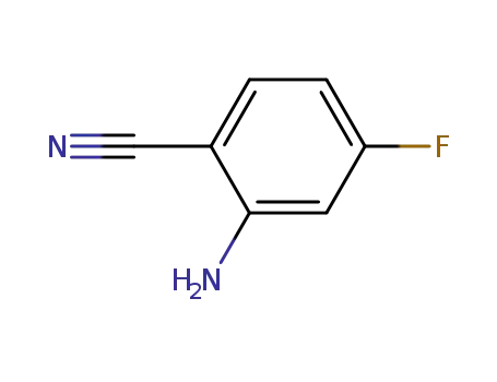 Molecular Structure of 80517-22-2 (2-Amino-4-fluorobenzonitrile)