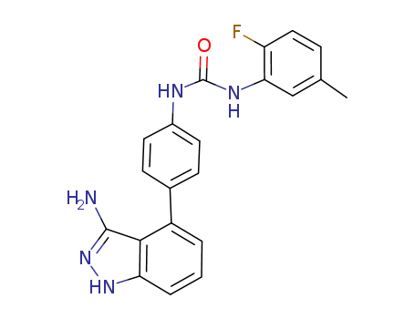 Urea, N-[4-(3-amino-1H-indazol-4-yl)phenyl]-N'-(2-fluoro-5-methylphenyl)-