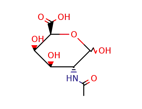 Molecular Structure of 90319-06-5 (N-acetyltalosaminuronic acid)