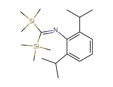 Molecular Structure of 136213-18-8 (3-<(2,6-diisopropylphenyl)imino>-2,2,4,4-tetramethyl-2,4-disilapentane)