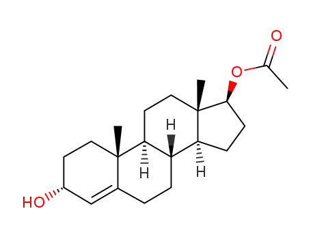 Molecular Structure of 16992-89-5 (3α-hydroxyandrost-4-en-17β-yl acetate)