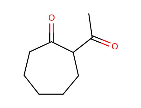 Molecular Structure of 15419-61-1 (Cycloheptanone, 2-acetyl-)