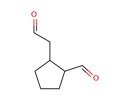 Cyclopentaneacetaldehyde, 2-formyl-, (1R,2S)- (9CI)