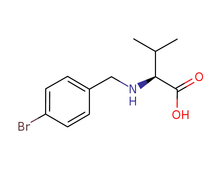 (S)-2-(4-bromo-benzyl)-amino-3-methyl-butyric acid