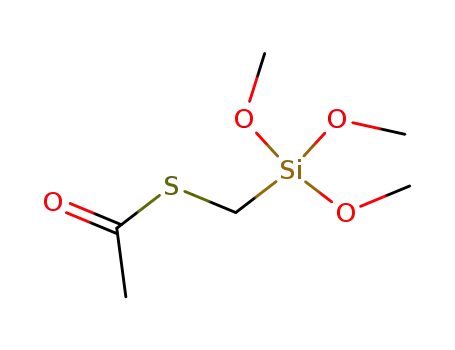 Molecular Structure of 62589-60-0 (Ethanethioic acid, S-[(trimethoxysilyl)methyl] ester)