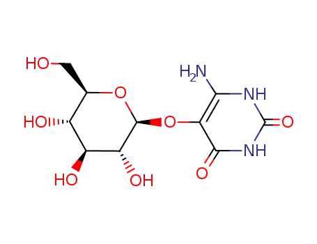 Molecular Structure of 19286-37-4 (6-Amino-5-beta-D-glucopyranosyloxyuracil)