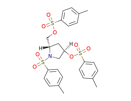 (2S,4R)-1-(4-tolylsulfonyl)-4-<(4-tolylsulfonyl)oxy>-2-<<(4-tolylsulfonyl)oxy>methyl>pyrrolidine