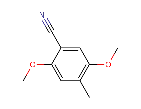 Molecular Structure of 51267-09-5 (2,5-dimethoxy-4-methyl-benzonitrile)