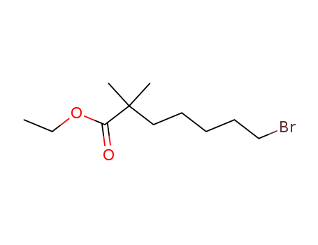 Molecular Structure of 123469-92-1 (ethyl-2,2-dimethyl-7-bromoheptanoate)