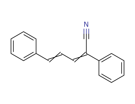 Benzeneacetonitrile, a-(3-phenyl-2-propen-1-ylidene)- cas  6443-79-4