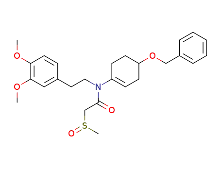 N-(4-benzyloxycyclohex-1-enyl)-N-<2-(3,4-dimethoxyphenyl)ethyl>-α-(methylsulphinyl)acetamide