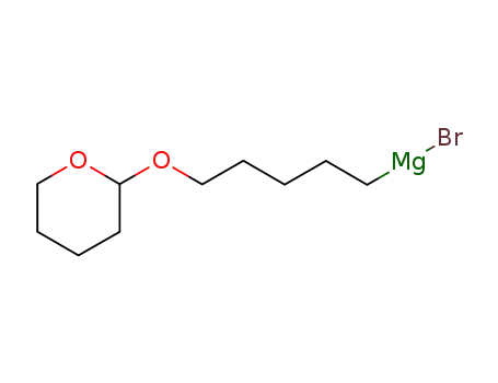 Molecular Structure of 71233-40-4 (5-(tetrahydro-2H-pyran-2-yloxy)pentylmagnesium bromide)