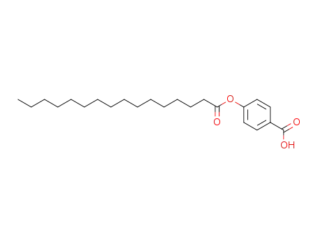 Molecular Structure of 86960-47-6 (Benzoic acid, 4-[(1-oxohexadecyl)oxy]-)