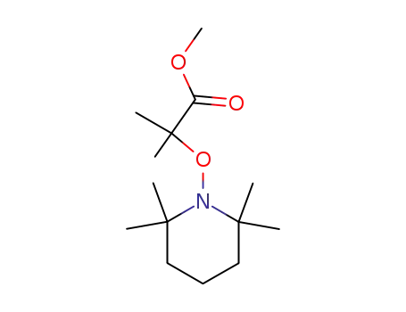 Molecular Structure of 115191-52-1 (Propanoic acid, 2-methyl-2-[(2,2,6,6-tetramethyl-1-piperidinyl)oxy]-,
methyl ester)