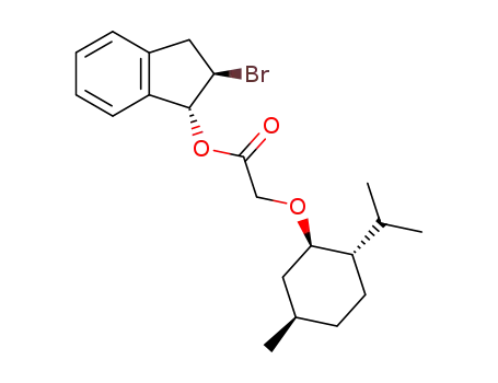 Molecular Structure of 85323-06-4 ((-)-(1R,2R)-trans-2-bromo-1-(methyloxyacetoxy)indan)