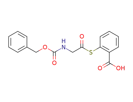 Molecular Structure of 109590-23-0 (2-(<i>N</i>-benzyloxycarbonyl-glycylmercapto)-benzoic acid)