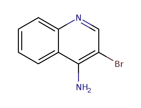 Molecular Structure of 36825-36-2 (4-Amino-3-bromoquinoline)