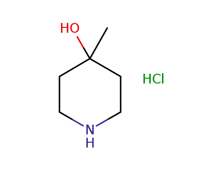 Molecular Structure of 586375-35-1 (4-Piperidinol, 4-methyl-, hydrochloride (1:1))